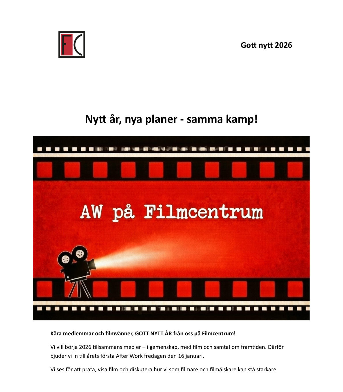 Gott nytt år! – nyhetsbrevet, sida 1